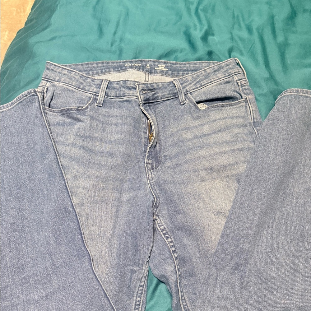 Old Navy Women's Light Blue Straight Leg Jeans